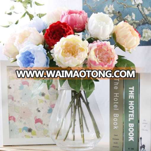 High-Grade Single Branch Artificial Peony Flowers Fake Flowers For Wedding Decoration